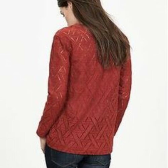 Banana Republic Geo Lace Pullover Sweatshirt Top - Picture 2 of 9